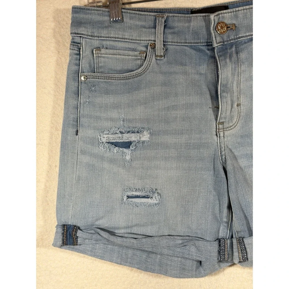White House Black Market Denim Shorts Womens 30 Distressed Y2K Festival Coquette